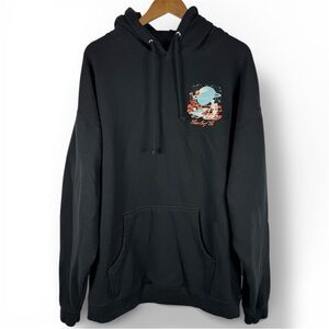 Cove Mens Black Graphic Print Long Sleeve Pullover Hoodie Big & Tall 3XL